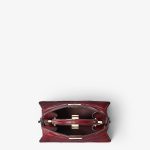 FENDI Peekaboo ISeeU Petite Burgundy inlaid hagfish leather bag - Image 2